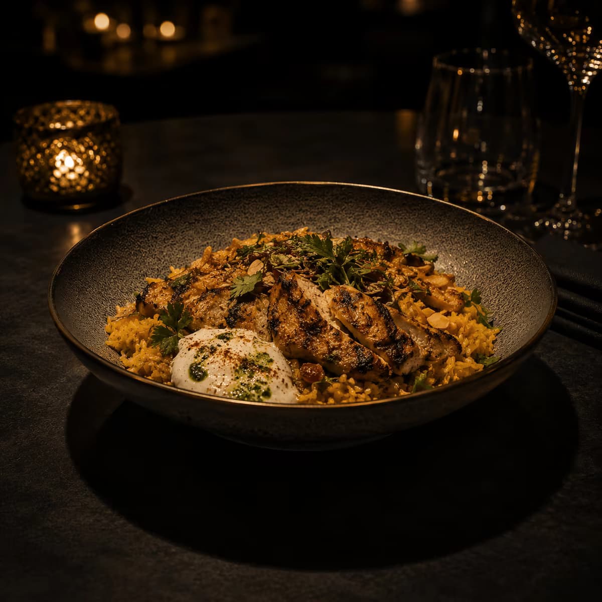 Saffron Chicken Bowl
